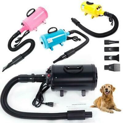 Portable Pet Hair Dryer Quick Blower Heater W/ 3 Tuyeres Dog Cat Grooming 4color
