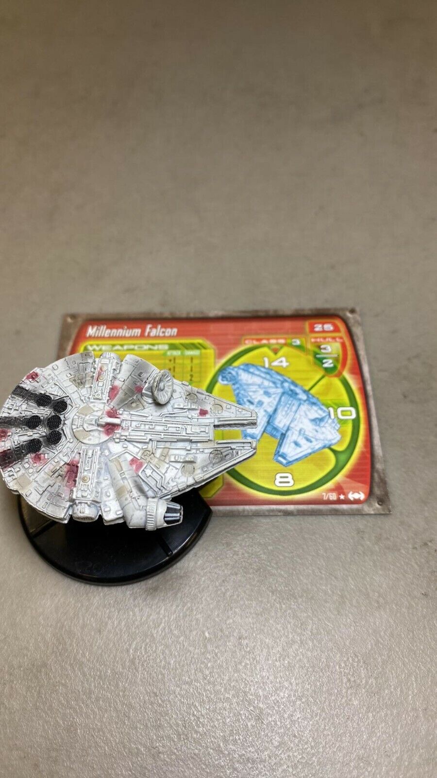 Millennium Falcon #07  Star Wars Starship With Card